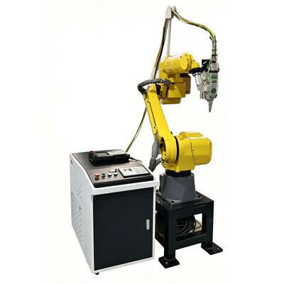 Cortador láser de fibra 3D robótico FANUC con potencia ajustable de 1500W-6000W y cambio automático de herramientas para la fabricación de piezas metálicas complejas