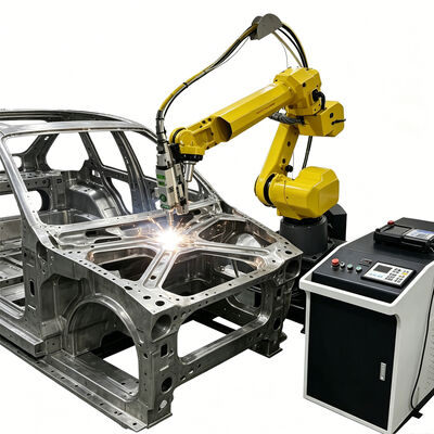 FANUC 6 Eje Brazo robótico automático 3D máquina de corte por láser de fibra para la lámpara de acero inoxidable 3D pieza de trabajo