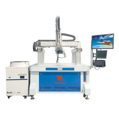 Máquina de soldadura láser automática con batería de litio prismática con pórtico