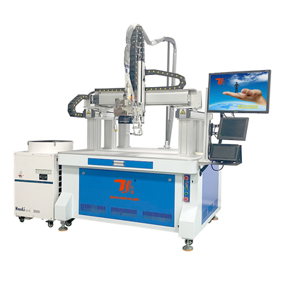 Máquina de soldadura láser automática con batería de litio prismática con pórtico