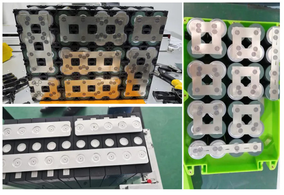 Taiyi láser batería automática Tab soldador láser soldadura batería de fosfato de hierro están conectados