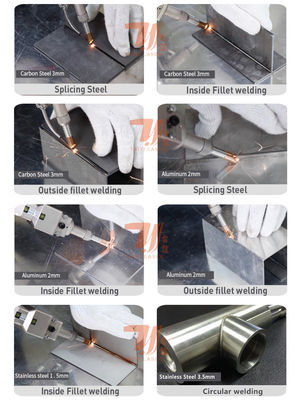 Máquina de soldadura por láser de fibra portátil para soldadura de hierro de acero y metal
