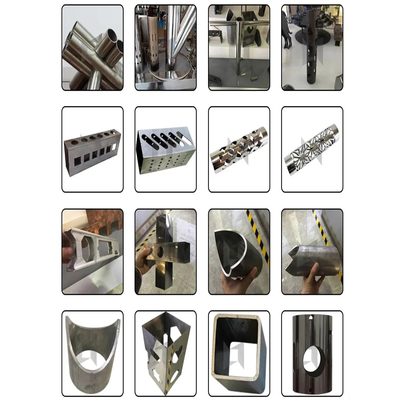 Máquina automática de corte de tubos de fibra láser de metal redondo cuadrado CNC