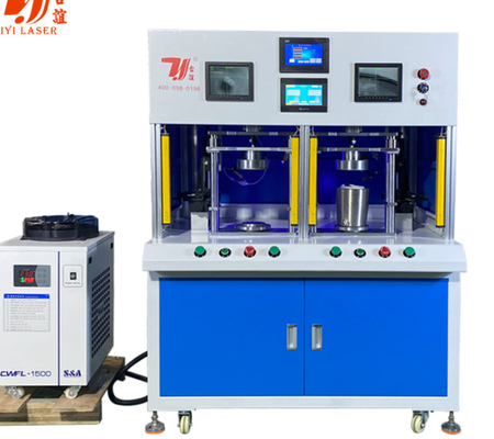 1000W - 6000W de acero inoxidable caldera tetera tumbler doble estación automática máquina de soldadura láser de fibra