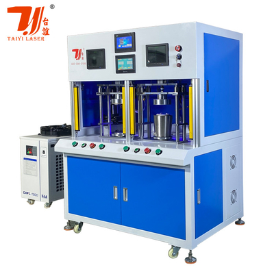 1000W - 6000W de acero inoxidable caldera tetera tumbler doble estación automática máquina de soldadura láser de fibra