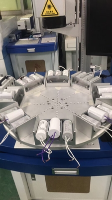Máquina de marcado con láser UV personalizada para condensadores con cámara CCD de sistema de posicionamiento visual