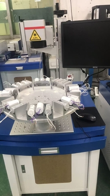 Máquina de marcado con láser UV personalizada para condensadores con cámara CCD de sistema de posicionamiento visual