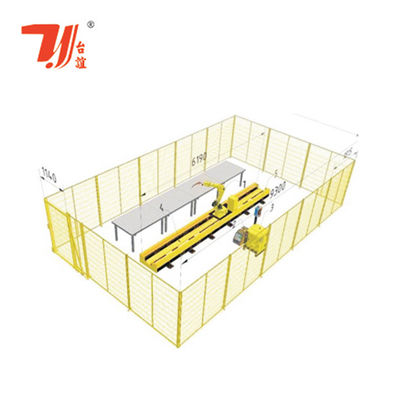 Máquina de soldadura láser de fibra de 1500W con CCD para unión de metales precisa y brazo robótico de 6 ejes