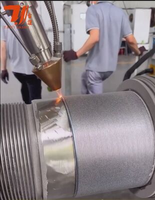 Máquina de revestimiento por láser robótico de 6000W para varillas hidráulicas, tubos de yacimientos petrolíferos y reconstrucción de componentes cilíndricos