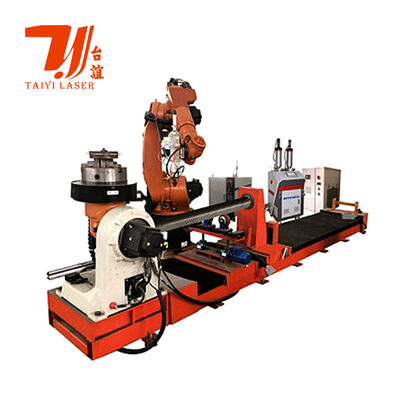 Máquina de revestimiento por láser robótico de 6000W para varillas hidráulicas, tubos de yacimientos petrolíferos y reconstrucción de componentes cilíndricos