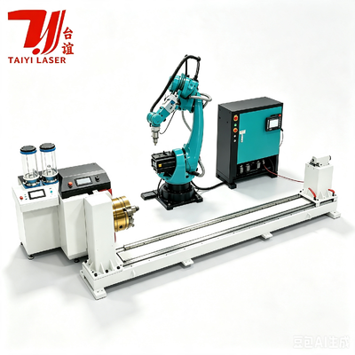 Máquina de revestimiento por láser de robot CNC con sistema de alimentación para el refuerzo de la superficie metálica