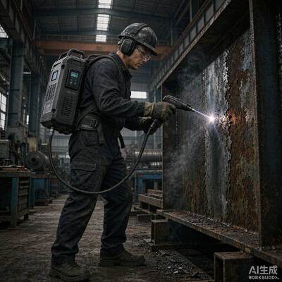 500W Multi-mode Luggage Laser Cleaning Machine Trolley Type Pulse Laser Rust Removal Equipment