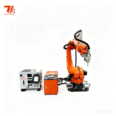 KUKA KR35 Máquina de soldadura por láser robótica de 6 ejes 4000W Fuente de láser de fibra IPG para la fabricación de carrocerías y metales de automóviles