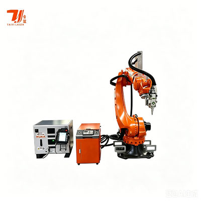Soldadora láser de fibra IPG de alta precisión 4000W con brazo robótico industrial KUKA para fabricación automotriz