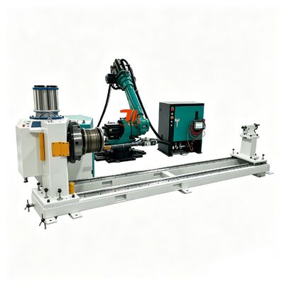 Máquina automática de revestimiento láser robótico para tratamiento térmico superficial de moldes de taladrado de engranajes de cigüeñal con alimentador de polvo de doble cañón