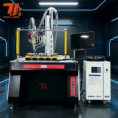 4 Ejes 1500W 2kw 3kw Aluminio máquina de soldadura automática de la tetera láser