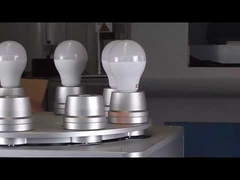 20W 30W 50W 100W Máquina de marcado láser con impresión de logotipo de bombilla LED giratoria automática de 8 estaciones