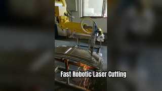 Máquina de corte por láser robótica CNC para paneles de techo de automóviles: recorte y perforación de orificios de alta velocidad