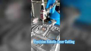 Máquina de corte por láser robótica CNC para fundición a presión de aluminio: recorte y desbarbado de precisión de 6 ejes S